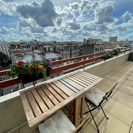 아파트 F8 - Terrace Paris's View, Eiffel Tower Area 파리