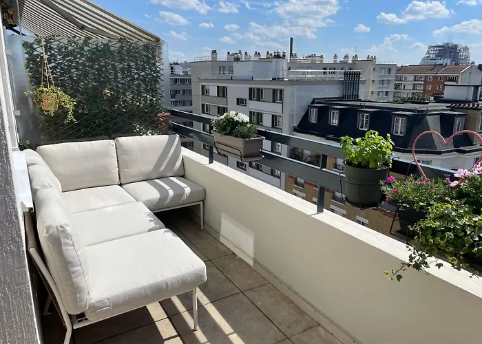 아파트 F8 - Terrace Paris's View, Eiffel Tower Area